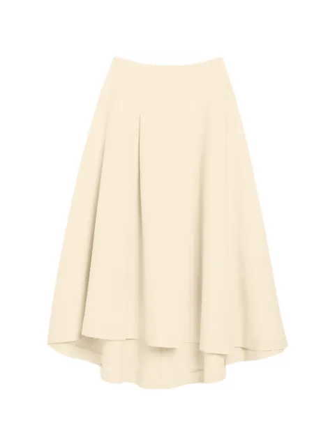AMI Paris cotton and linen godet skirt
