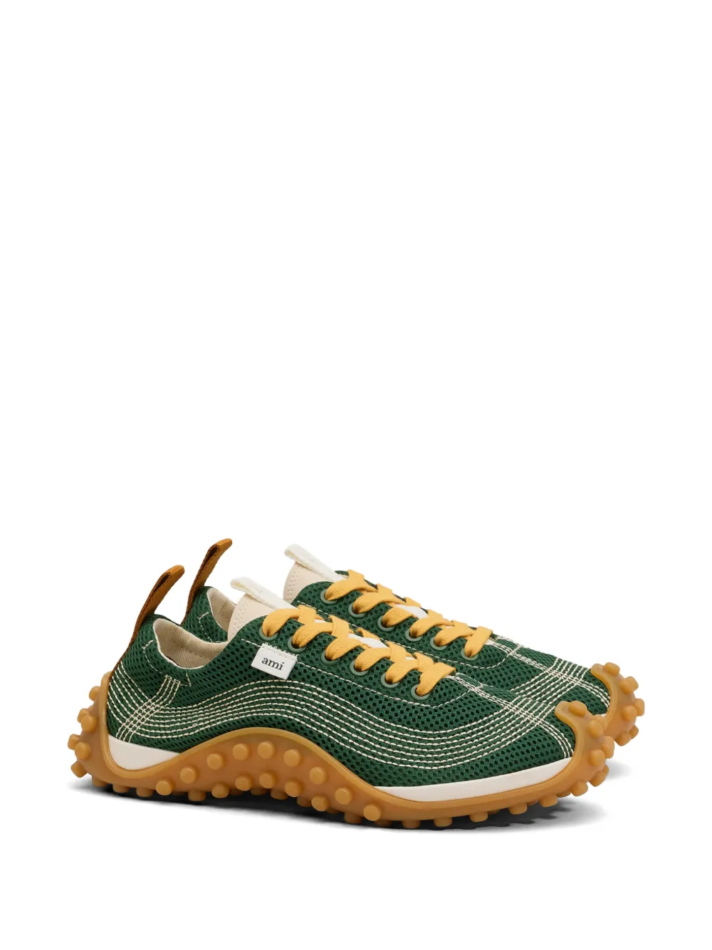 AMI Paris Mesh Mirage sneakers Groen