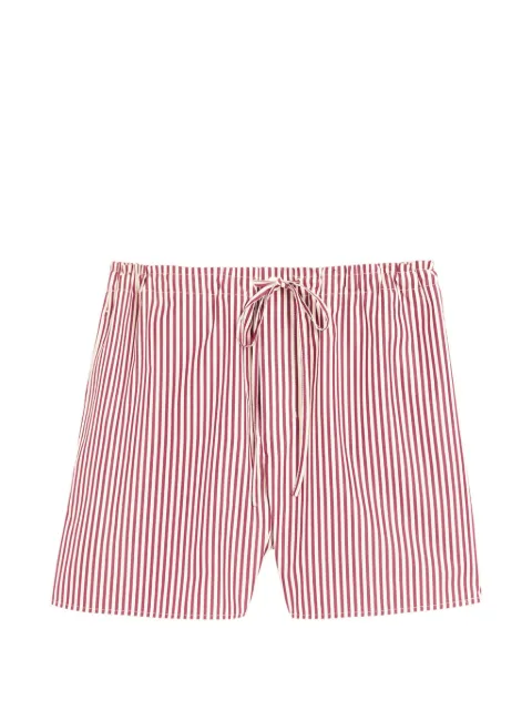 AMI Paris cotton arrow striped shorts