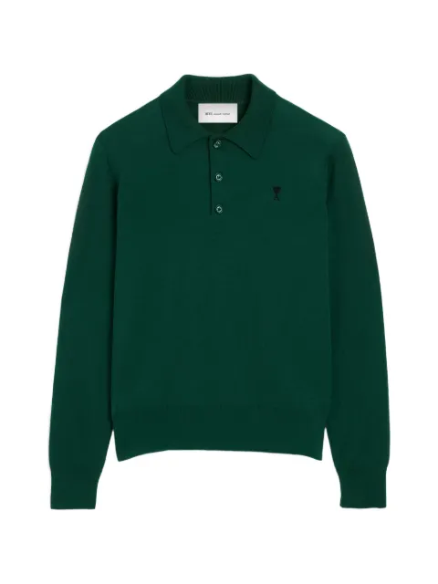 AMI Paris polo i uld