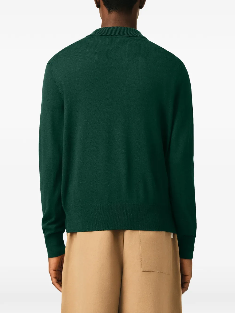 AMI Paris Wollen poloshirt Groen