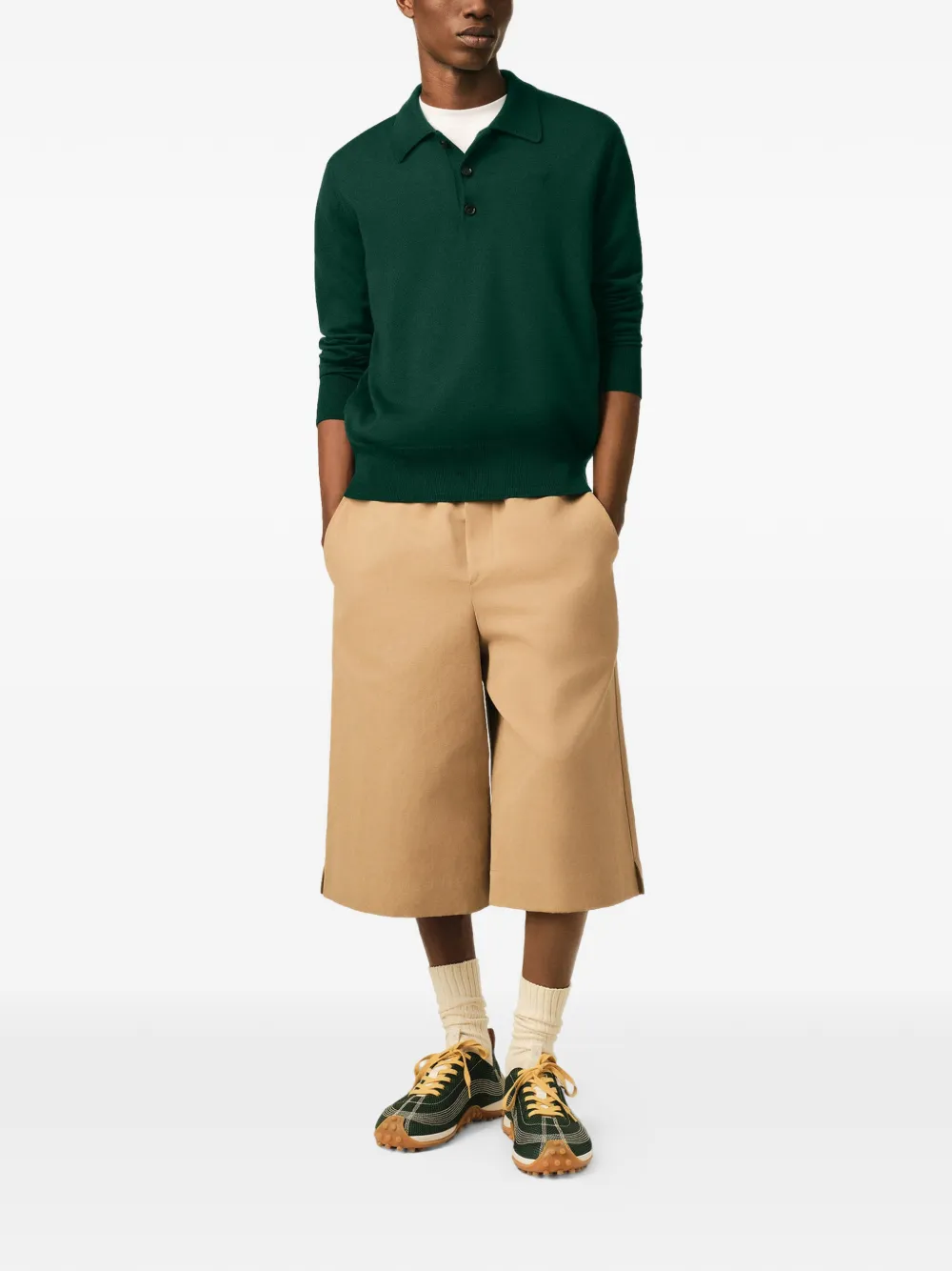 AMI Paris Wollen poloshirt Groen