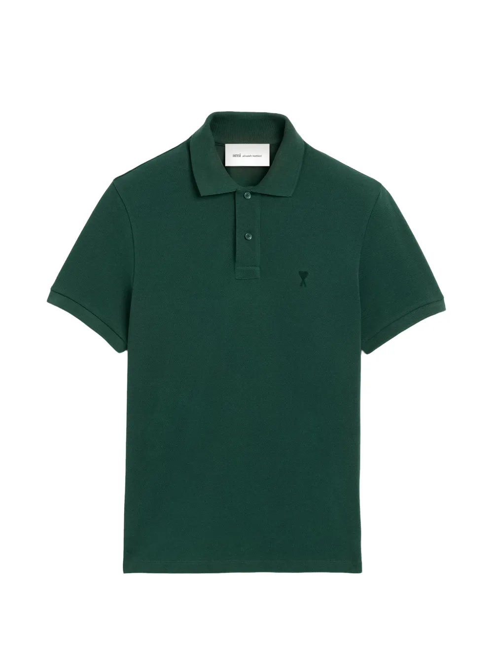 AMI Paris cotton polo - Grün
