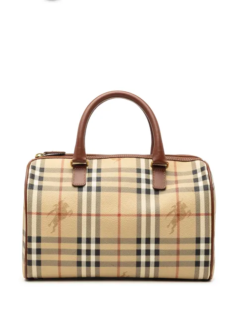 Burberry Pre-Owned 2000-2017 Haymarket Check Coated Canvas boston bag