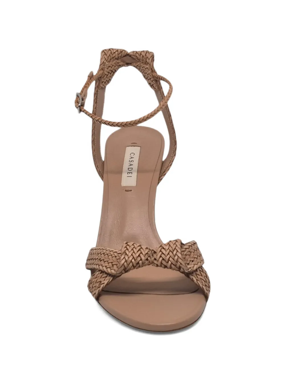 Casadei Julia Mariposa braided bow-detail sandals Bruin