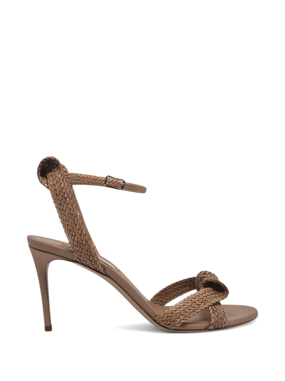 Casadei Julia Mariposa braided bow-detail sandals Bruin