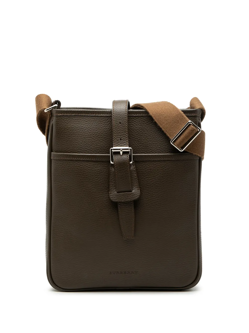 Burberry Pre-Owned 皮质斜挎包（2000-2017年典藏款） | 褐色 | Image 1