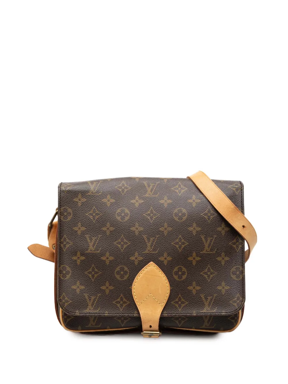 Louis Vuitton Pre-Owned 1992 Monogram Cartouchiere GM crossbody bag - Braun