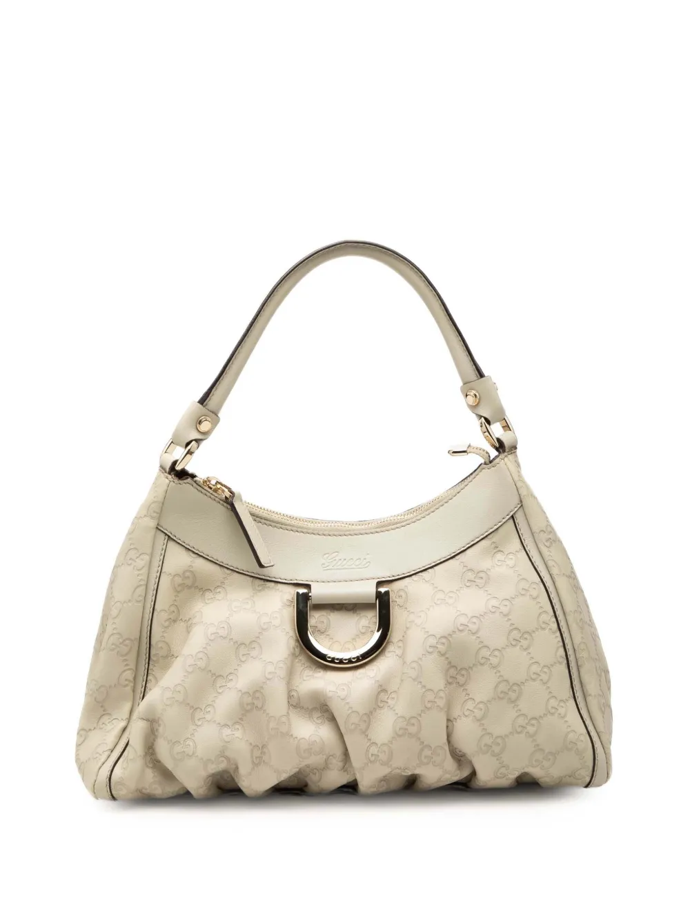 Gucci Pre-Owned 2000-2015 Guccissima Abbey D Ring handbag - Bianco