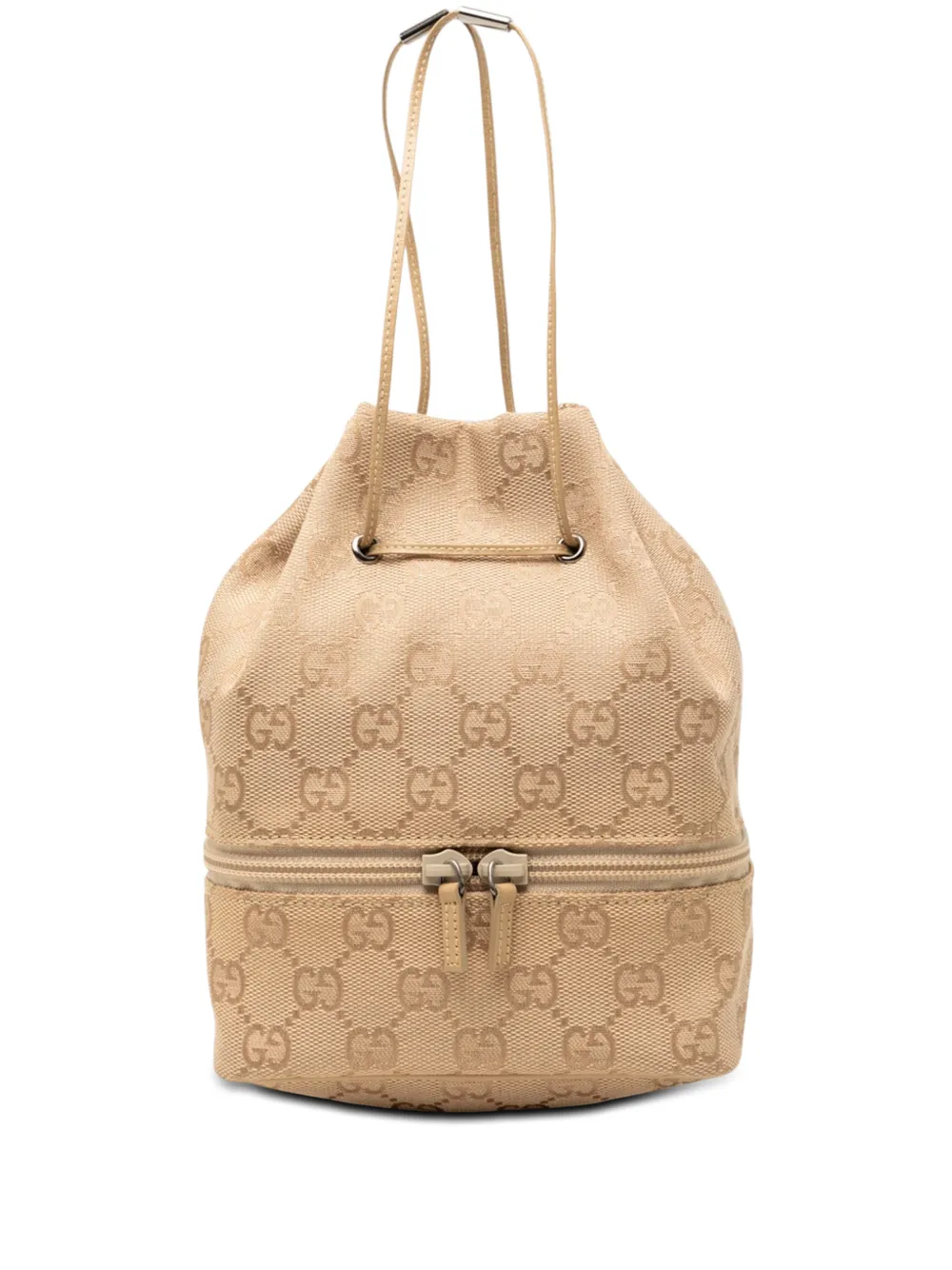 Gucci Pre-Owned 2000-2015 GG Canvas Drawstring Pouch clutch bag - Toni neutri