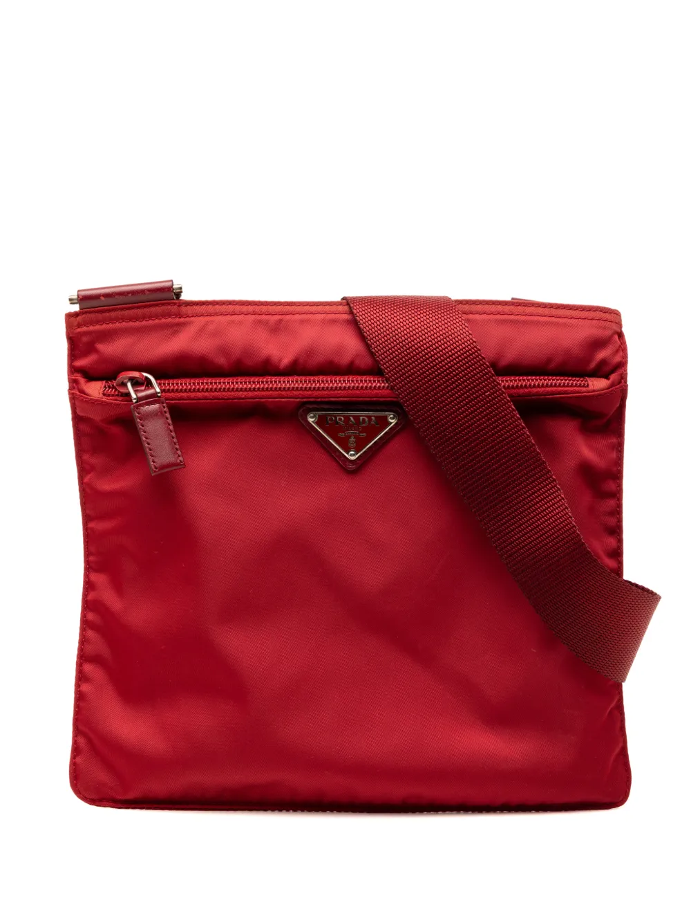 Prada Pre-Owned 2013-2026 Tessuto Zip Top crossbody bag - Rot