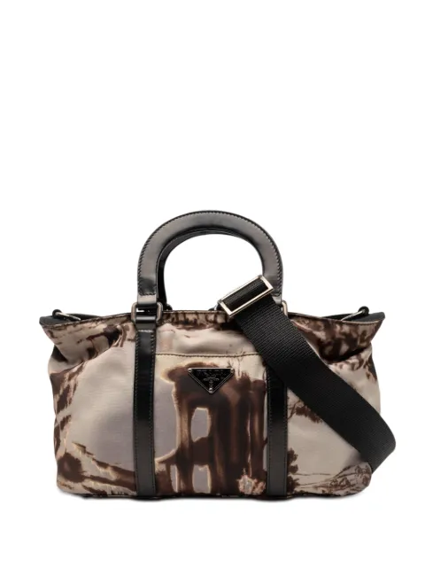 Prada Pre-Owned 2013-2026 Tessuto Stampato satchel