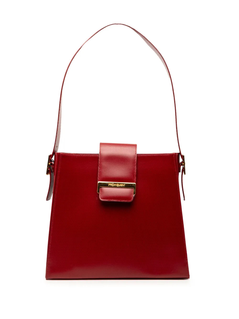 Saint Laurent Pre-Owned 20th Century Embossed Leather shoulder bag - Rosso
