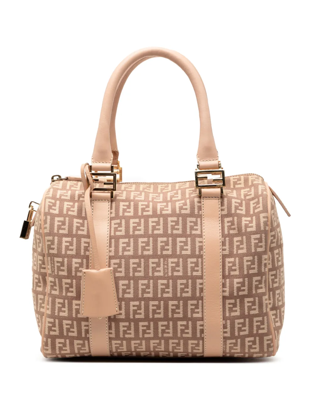 Fendi Pre-Owned 2000-2010 Small Zucchino Canvas Forever Bauletto boston bag - Marrone