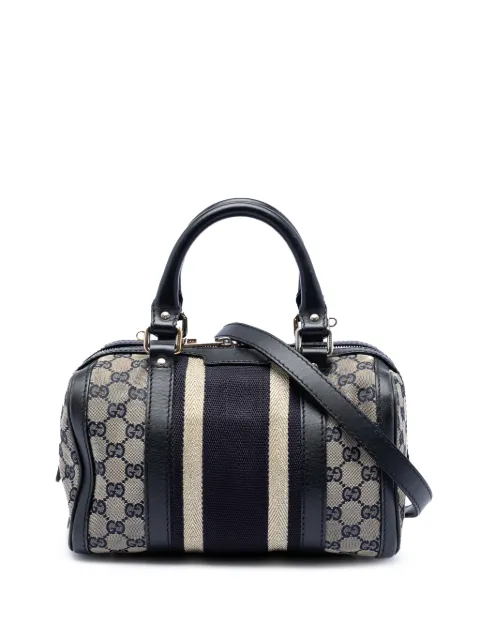 Gucci Pre-Owned 2016-2026 Small GG Canvas Web Joy Boston Bag satchel