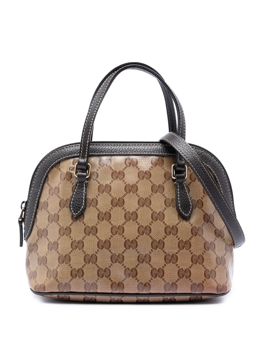 Gucci Pre-Owned 2016-2026 Mini GG Crystal Dome satchel - Toni neutri