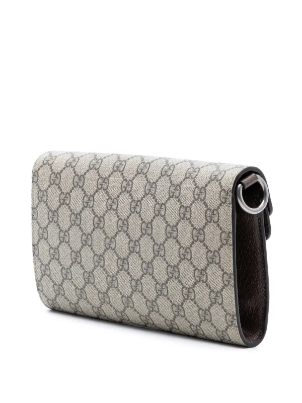 Gucci Pre-Owned 2016-2026 Small GG Supreme East West Dionysus Flap