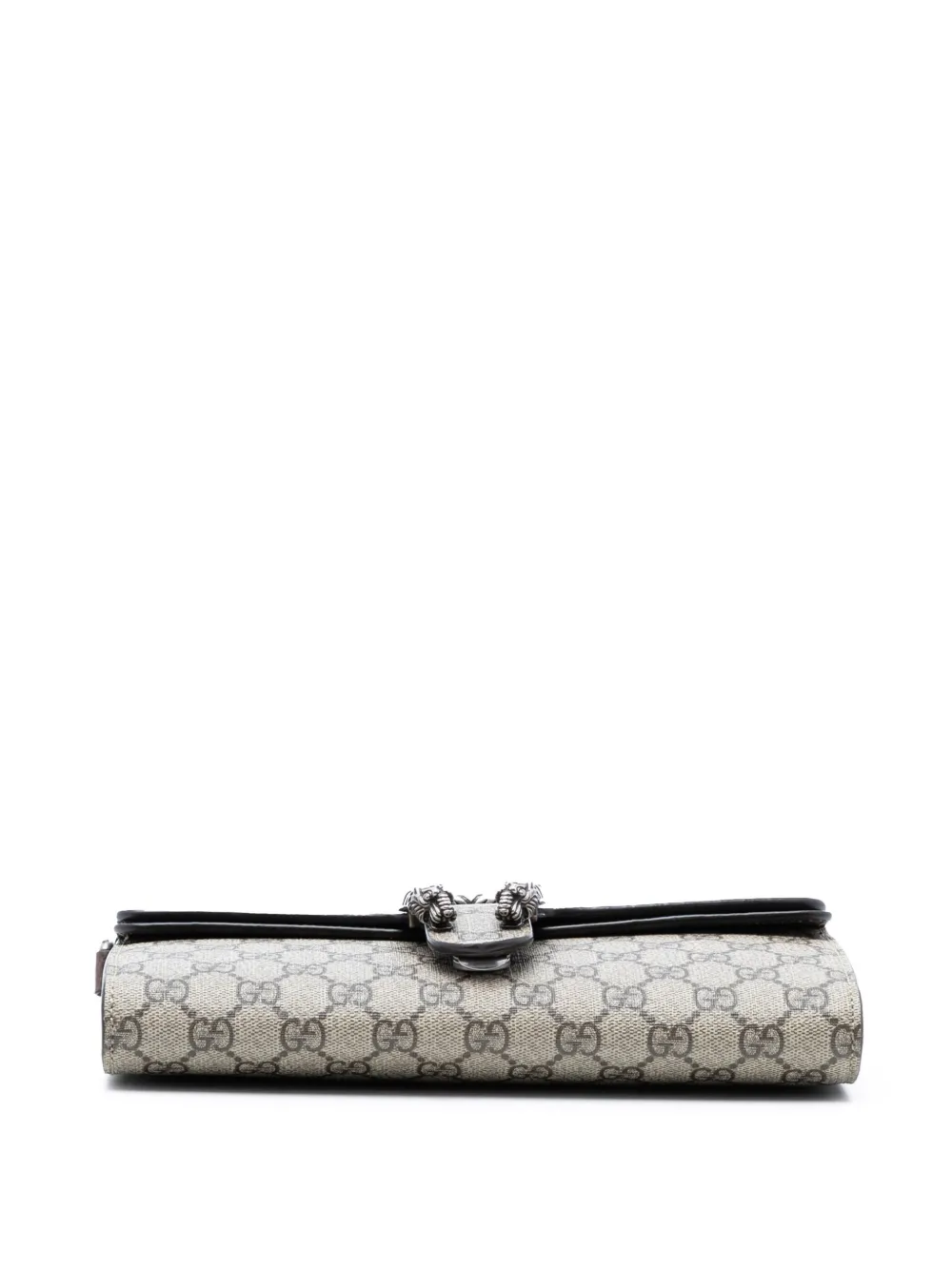 Gucci Pre-owned 2016-2026 Small GG Supreme East West Dionysus Flap Bag Satchel in Neutrals, view 4