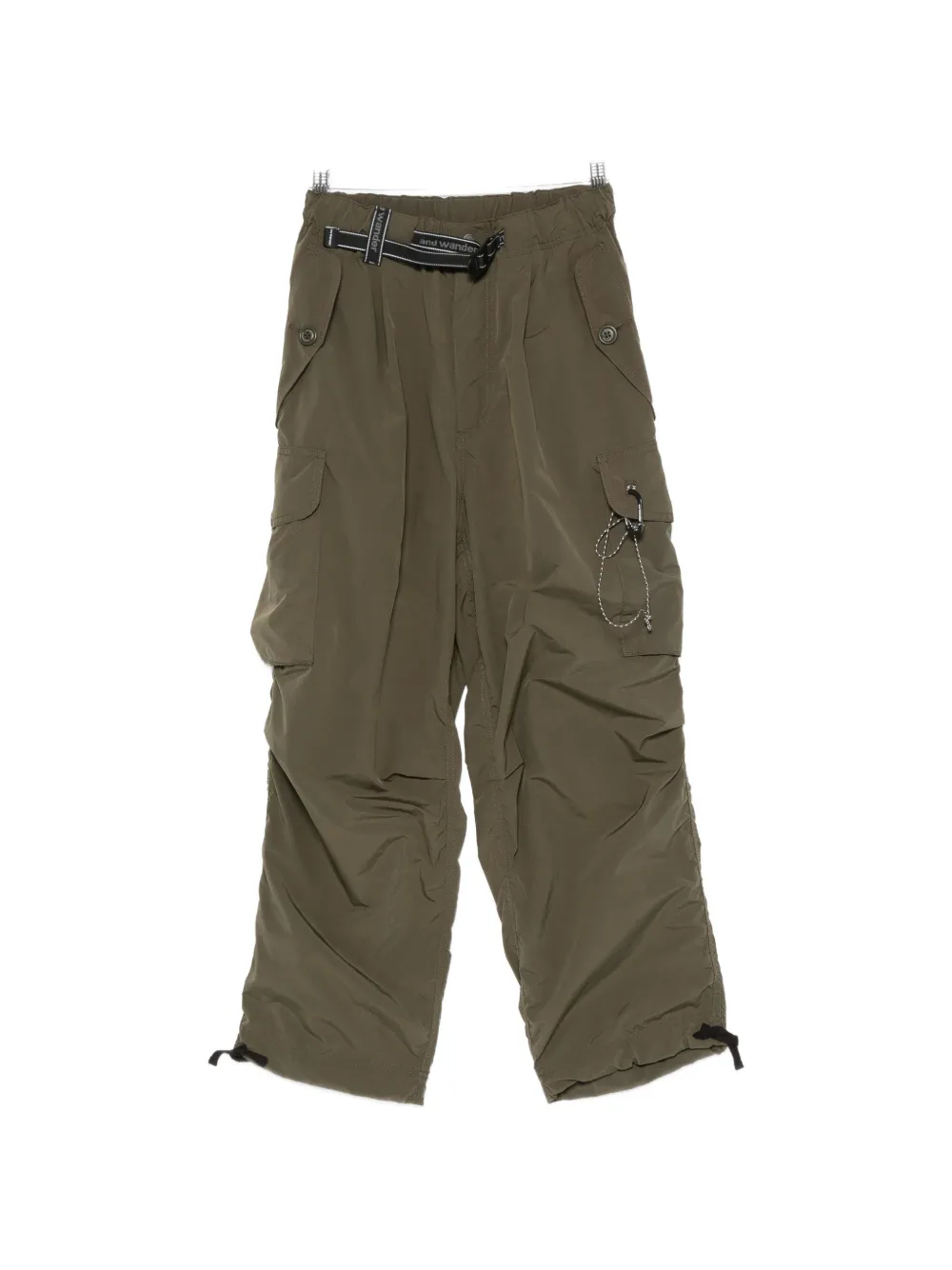 and Wander belted cargo trousers - Verde