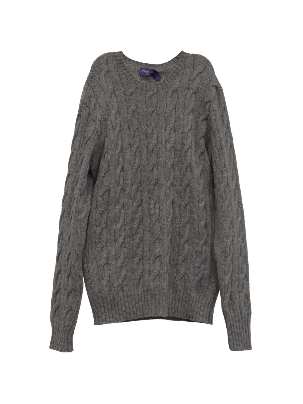Ralph Lauren Vintage Purple Label cable-knit sweater - Grigio