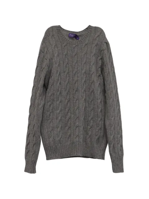 Ralph Lauren Vintage Purple Label cable-knit sweater