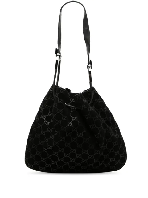 Gucci Pre-Owned 2000-2015 GG Suede shoulder bag