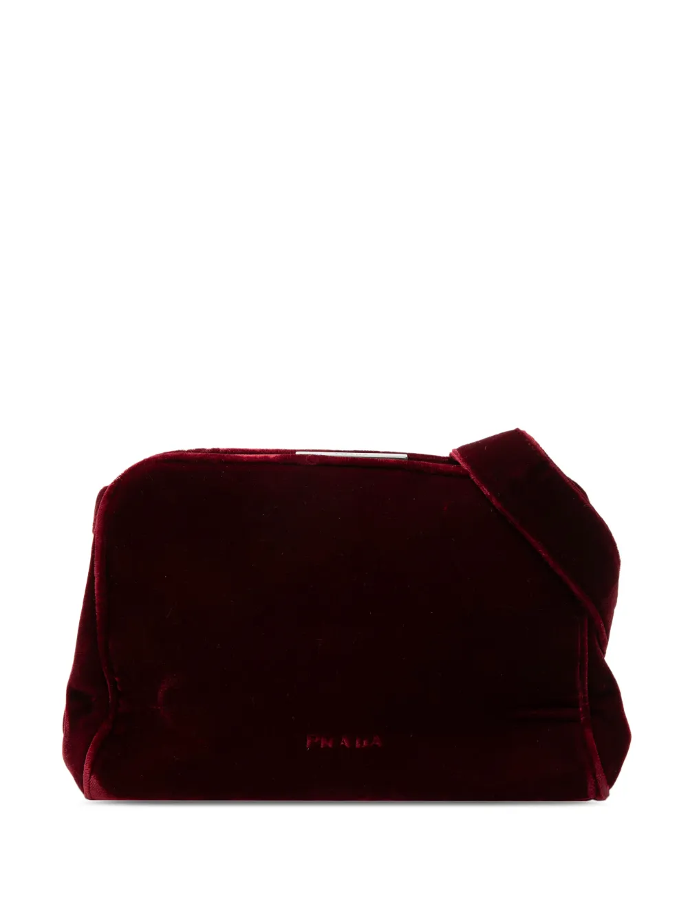 Prada Pre-Owned 2010-2026 Velvet Frame Clasp shoulder bag - Rosso