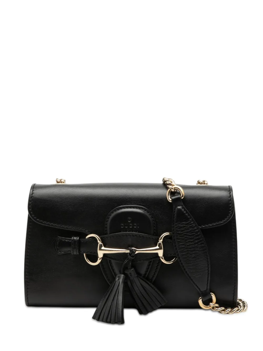 Gucci Pre-Owned 2000-2015 Small Leather Emily shoulder bag - Nero