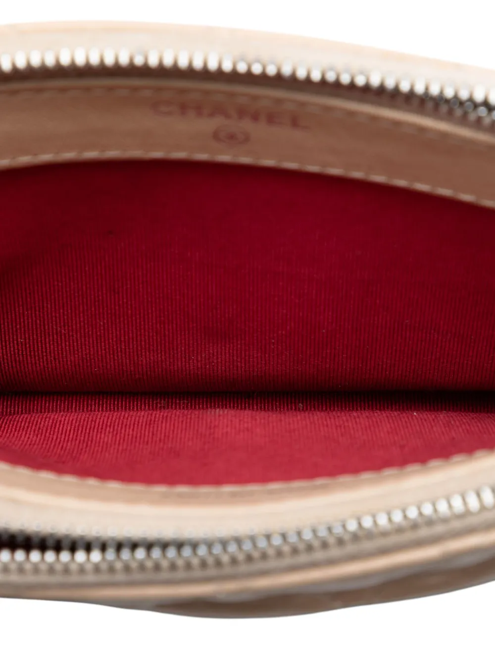 Chanel Pre-owned 2018 Bicolor Aged Calfskin Gabrielle Double Zip Clutch with Chain Crossbody Bag in Black, view 5