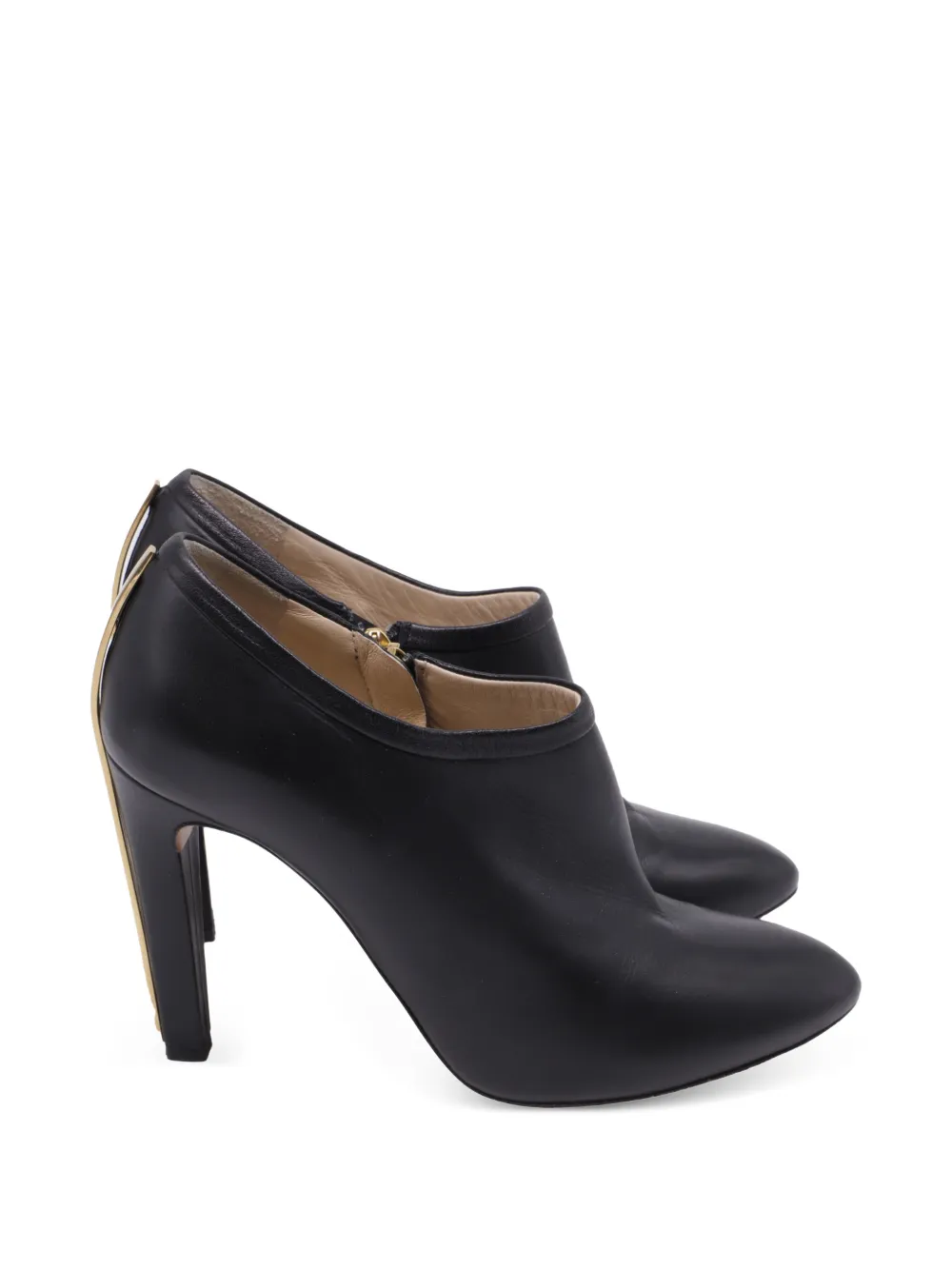 Chloé Vintage back plated accent ankle boots - Schwarz