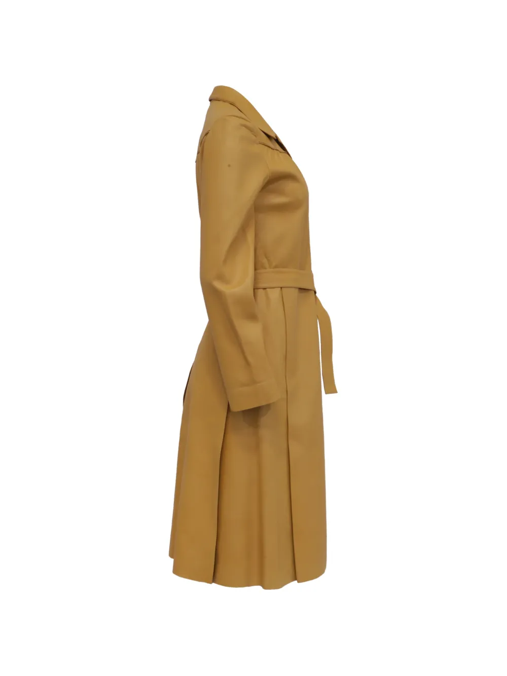 Prada Pre-Owned 2000s belted leather trench coat - Brown