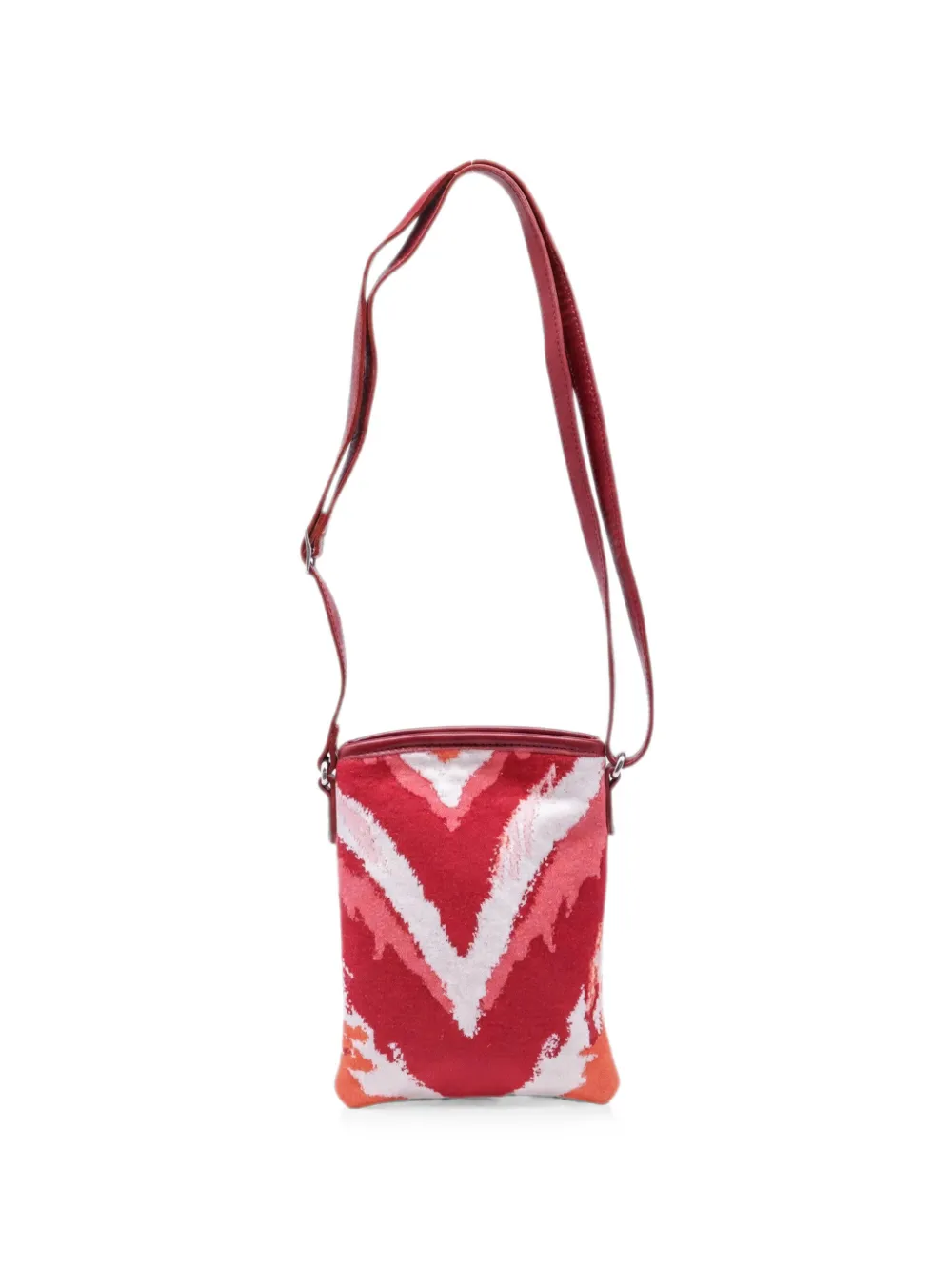 Pre-owned Missoni Zigzag Crossbody Bag In Red