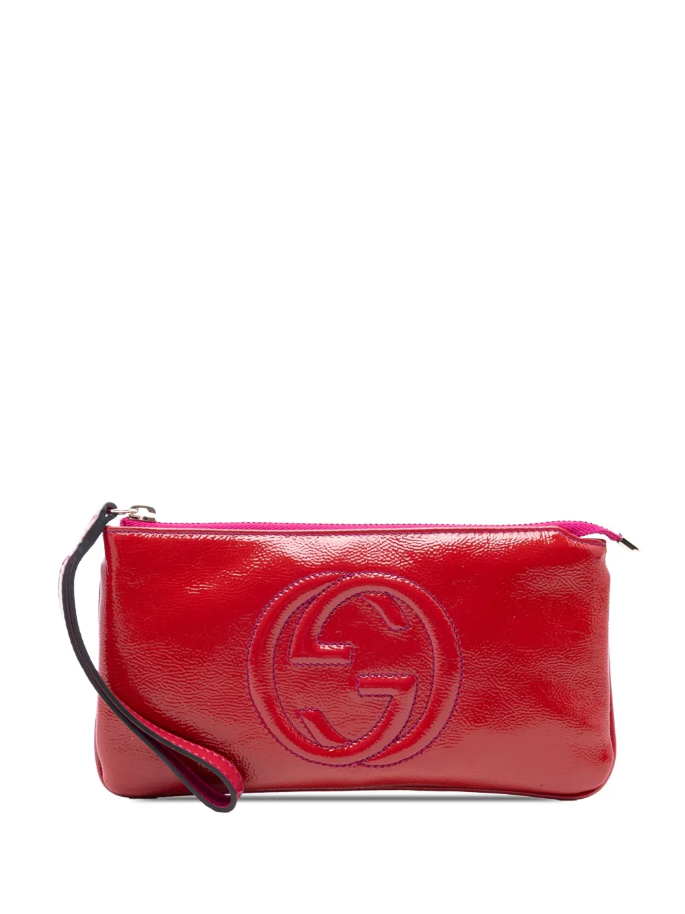 Gucci Pre-Owned 2000-2015 Patent Soho Wristlet pouch - Rosa