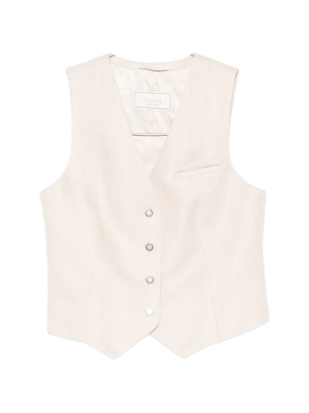 Peserico buttoned waistcoat - Toni neutri
