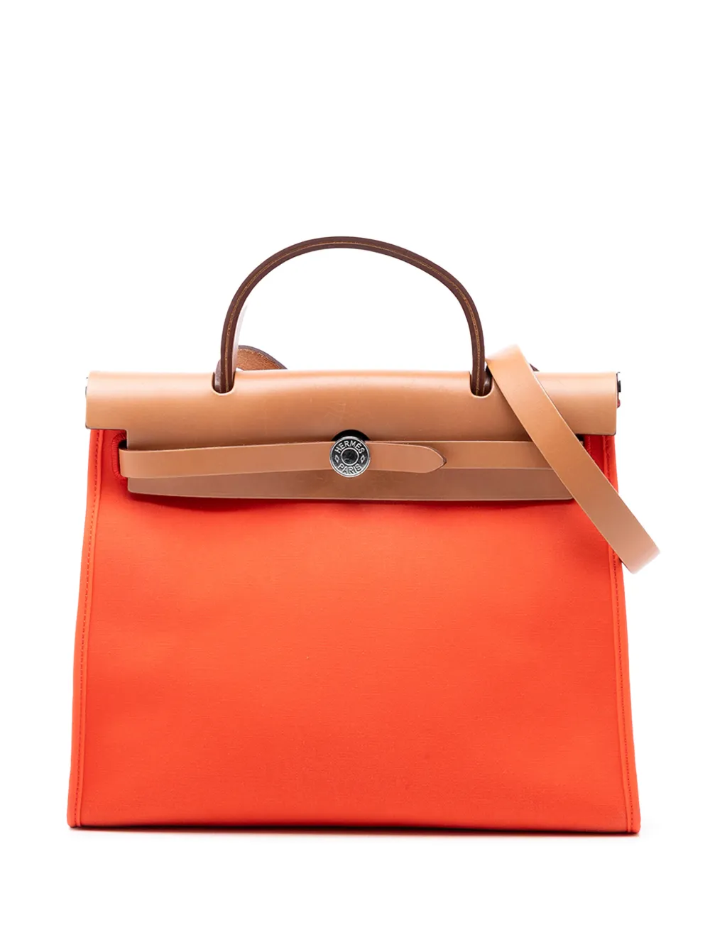 Hermès Pre-Owned 2016 Toile Herbag Zip 31 satchel - Arancione