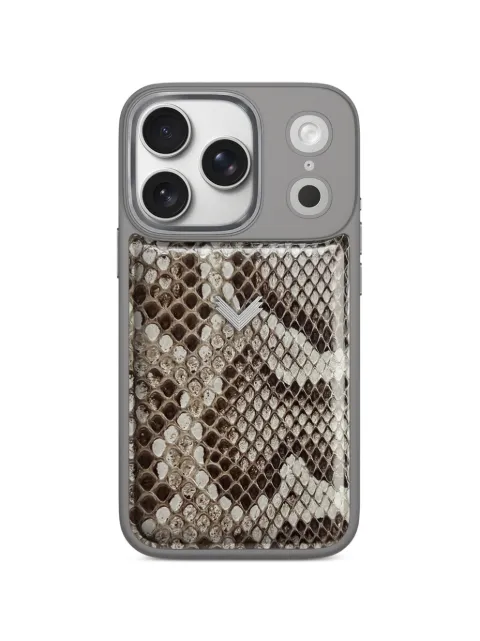 VELANTE iPhone 17 Pro python-leather case