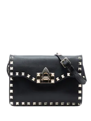 Gucci Pre-Owned 2016-2025 Small Pearl Studded Leather Padlock