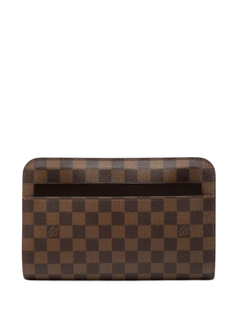 Louis Vuitton Pre-Owned Clutch Saint Louis in tela Damier Ebène 2000