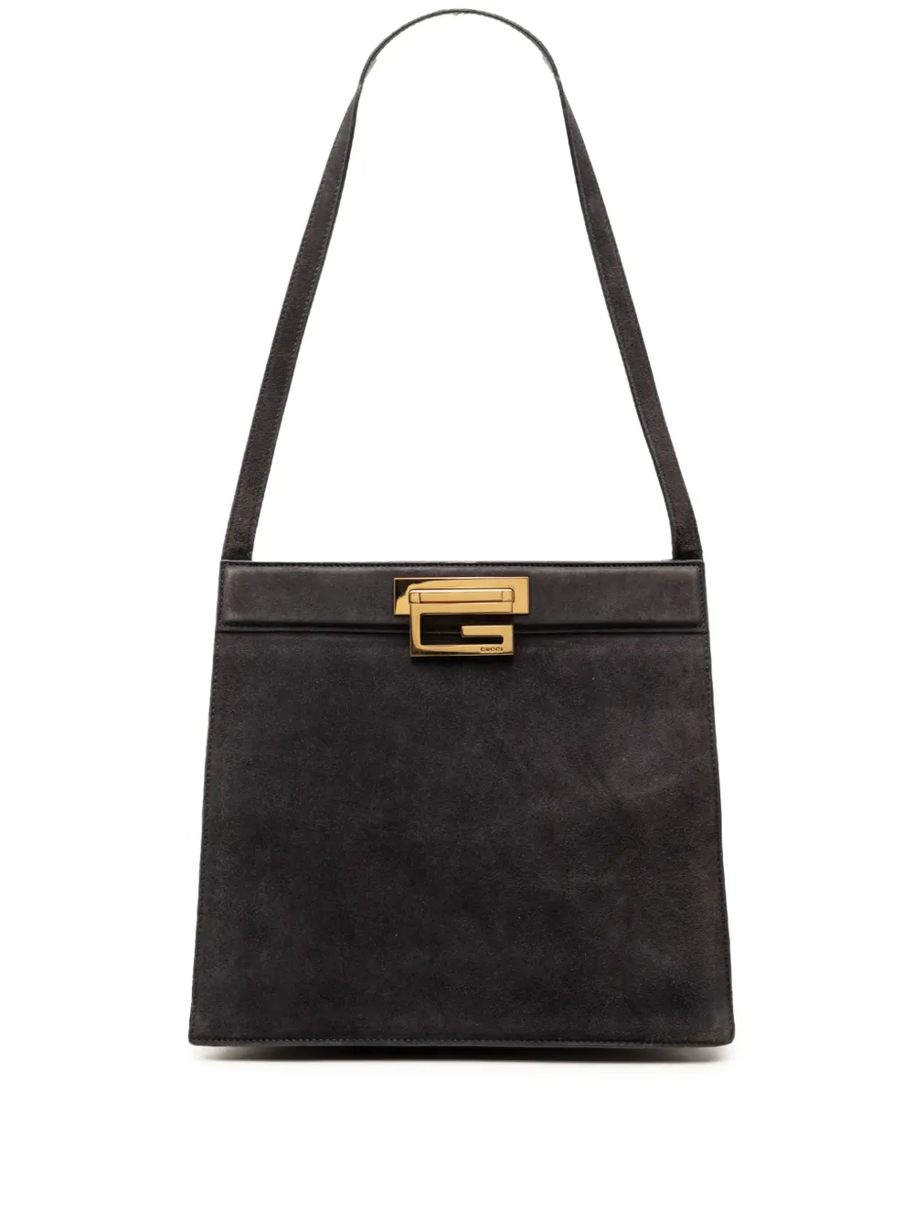 Gucci Pre-Owned 20th Century Suede Square G shoulder bag - Grigio