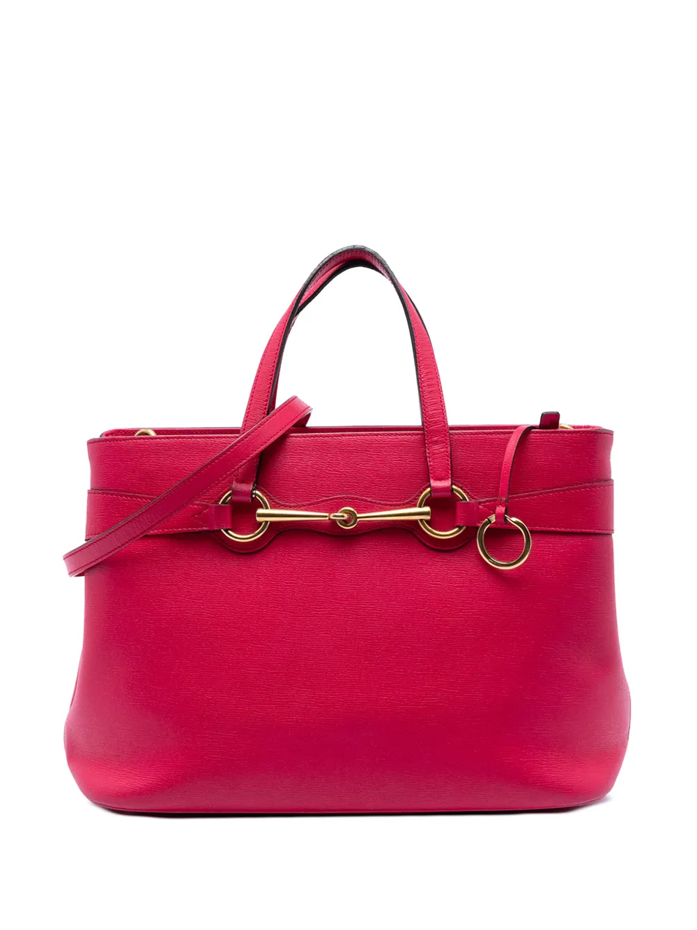 Gucci Pre-Owned 2016-2026 Leather Bright Bit satchel - Rosa