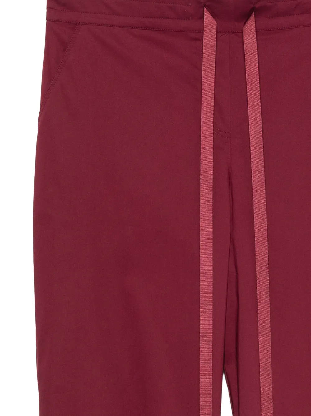 ZANETTI Cropped broek met trekkoord Rood