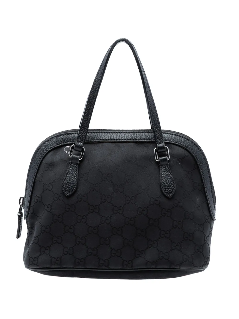 Gucci Pre-Owned 2016-2026 Mini GG Nylon Dome satchel - Black