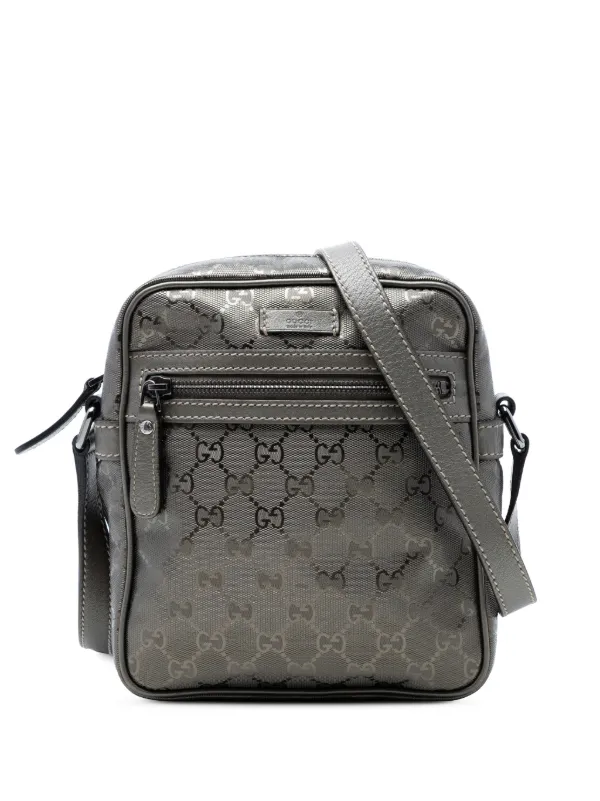 GUCCI インプリメ ナイロン ショルダーバッグ■03mm1110832 Gucci Pre-Owned 2016-2026 GGインプリメ ショルダーバッグ | ブラウン