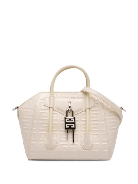 Givenchy Pre-Owned bolsa satchel 4G Antigona Lock mini de piel de becerro 2021