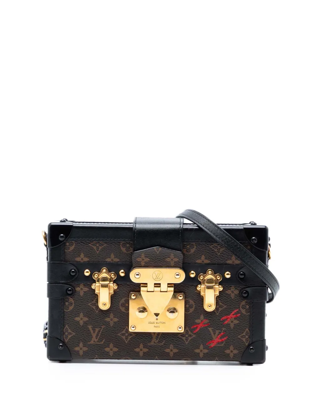 Louis Vuitton Pre-Owned 2015 Monogram Petite Malle crossbody bag - Marrone