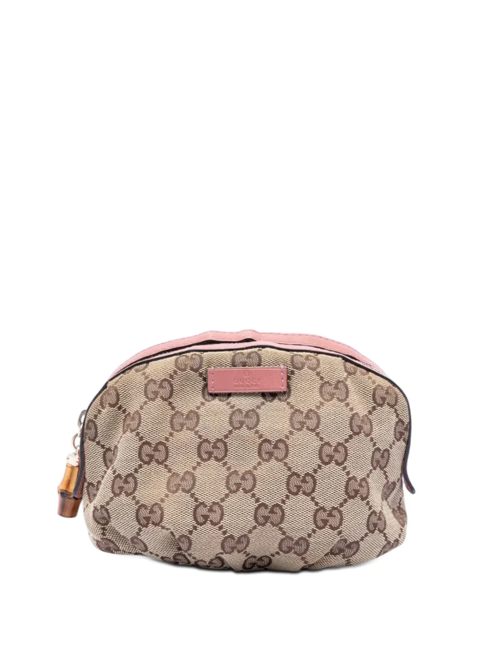 Gucci Pre-Owned 2000-2015 GG Canvas Bamboo clutch bag - Toni neutri