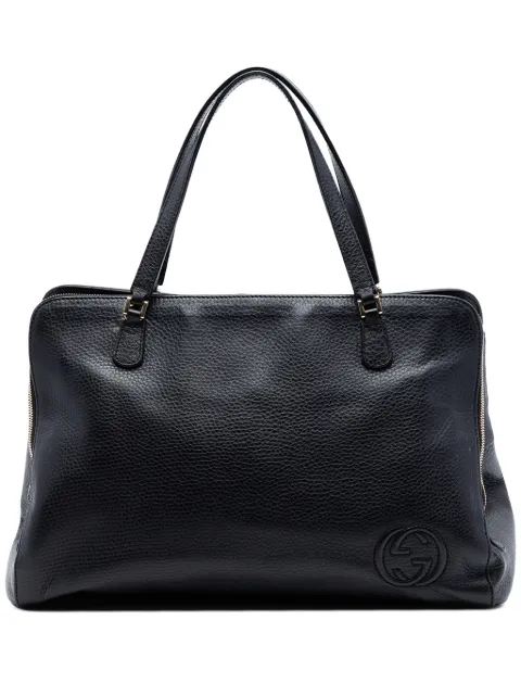 Gucci Pre-Owned 2016-2026 Leather Soho Convertible Tote satchel