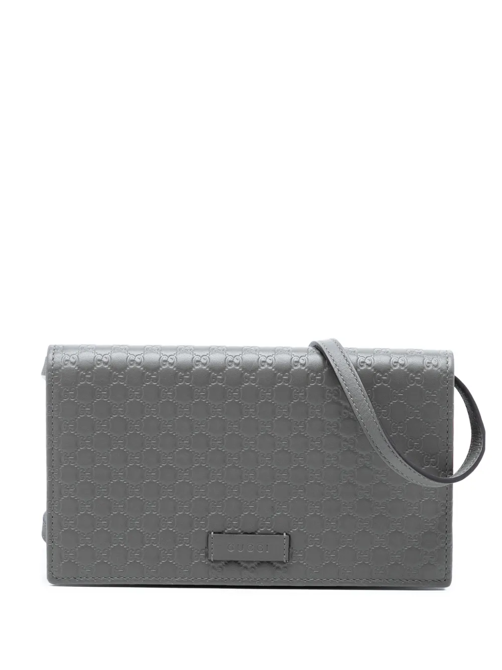 Gucci Pre-Owned 2000-2015 Microguccissima Wallet on Strap crossbody bag - Grigio