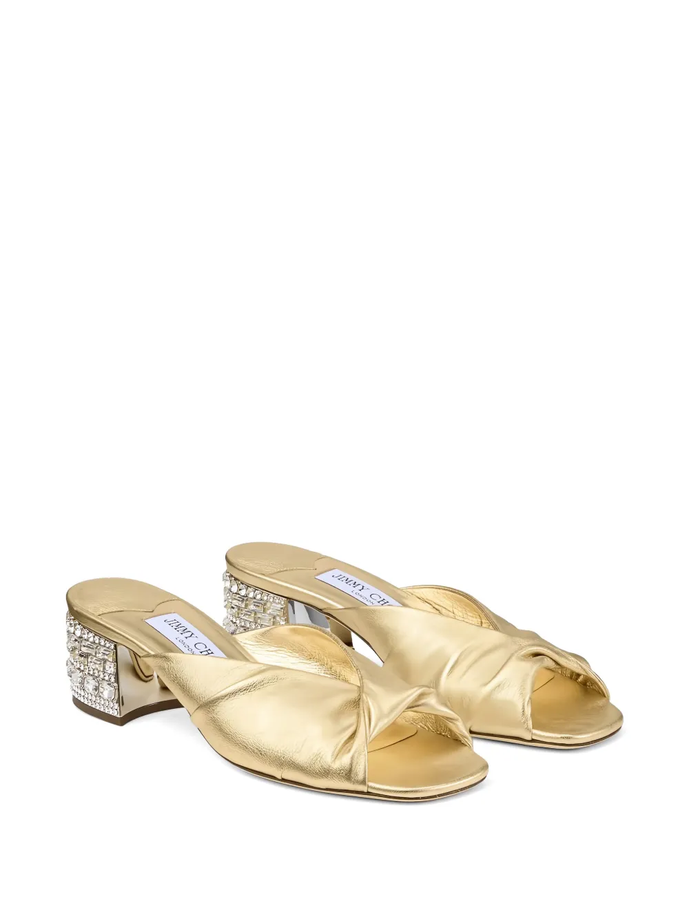 Jimmy Choo Mala sandalen verfraaid met kristallen Goud