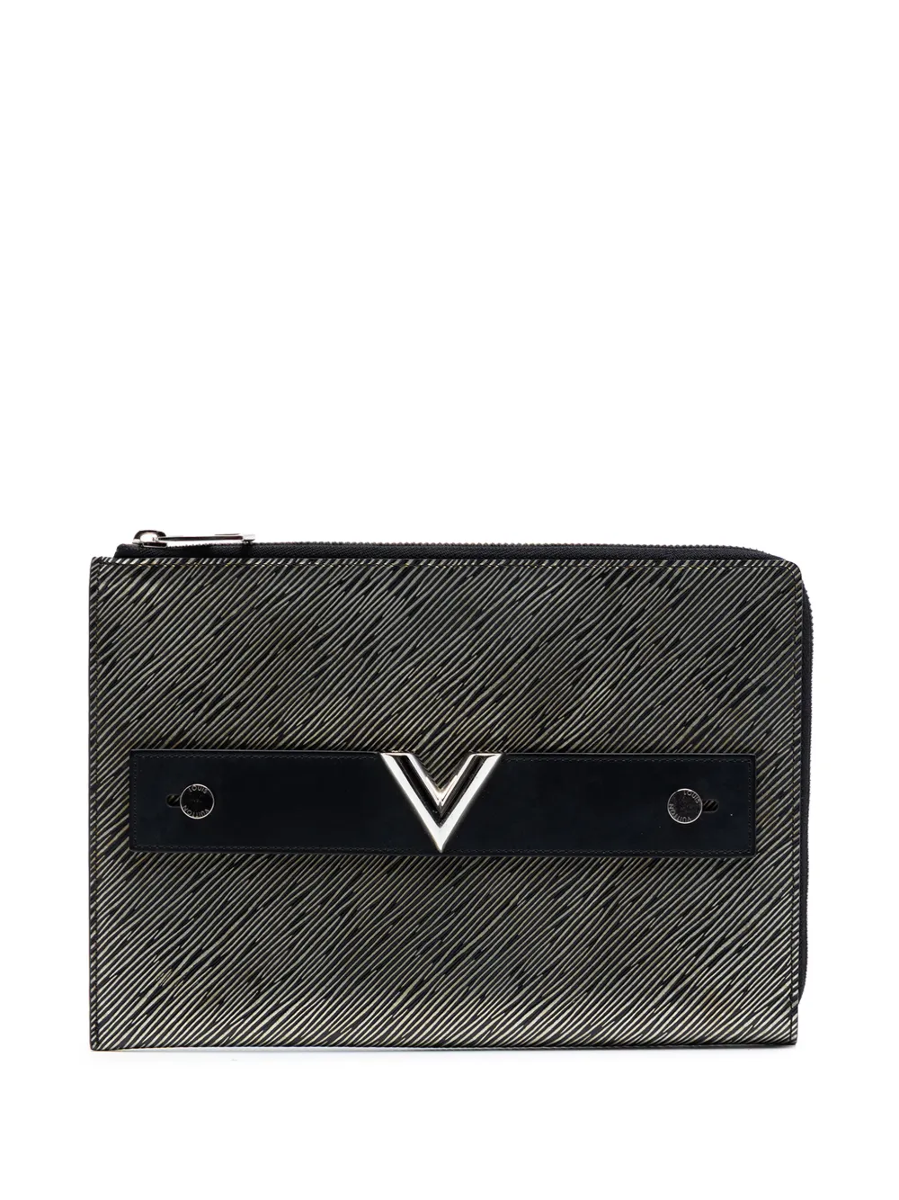 Louis Vuitton Pre-Owned 2017 Epi Essential V Pochette clutch bag - Argento